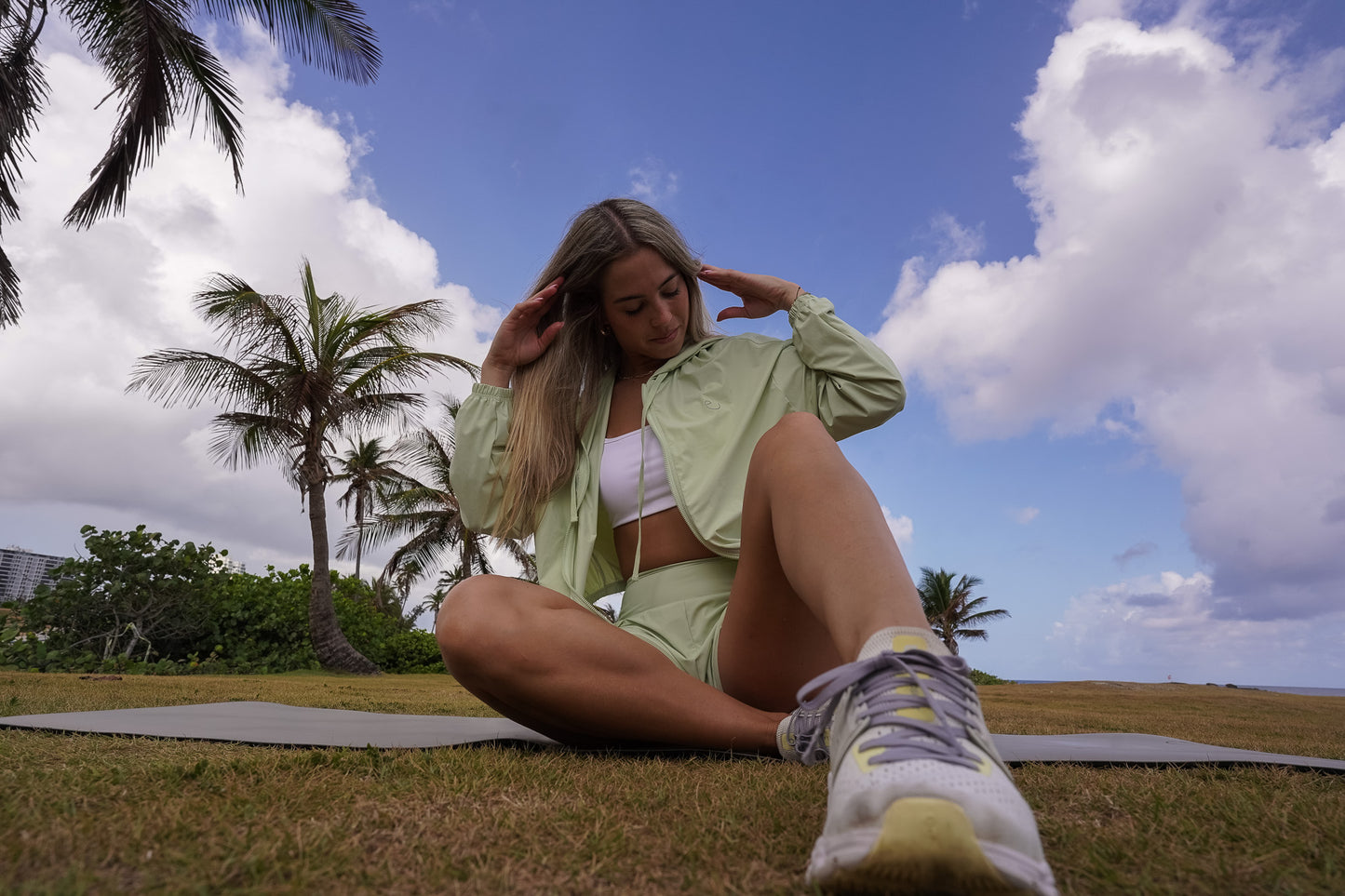 Windbreaker with UPF